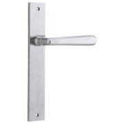 Copenhagen Lever Rectangular Backplate Brushed Chrome