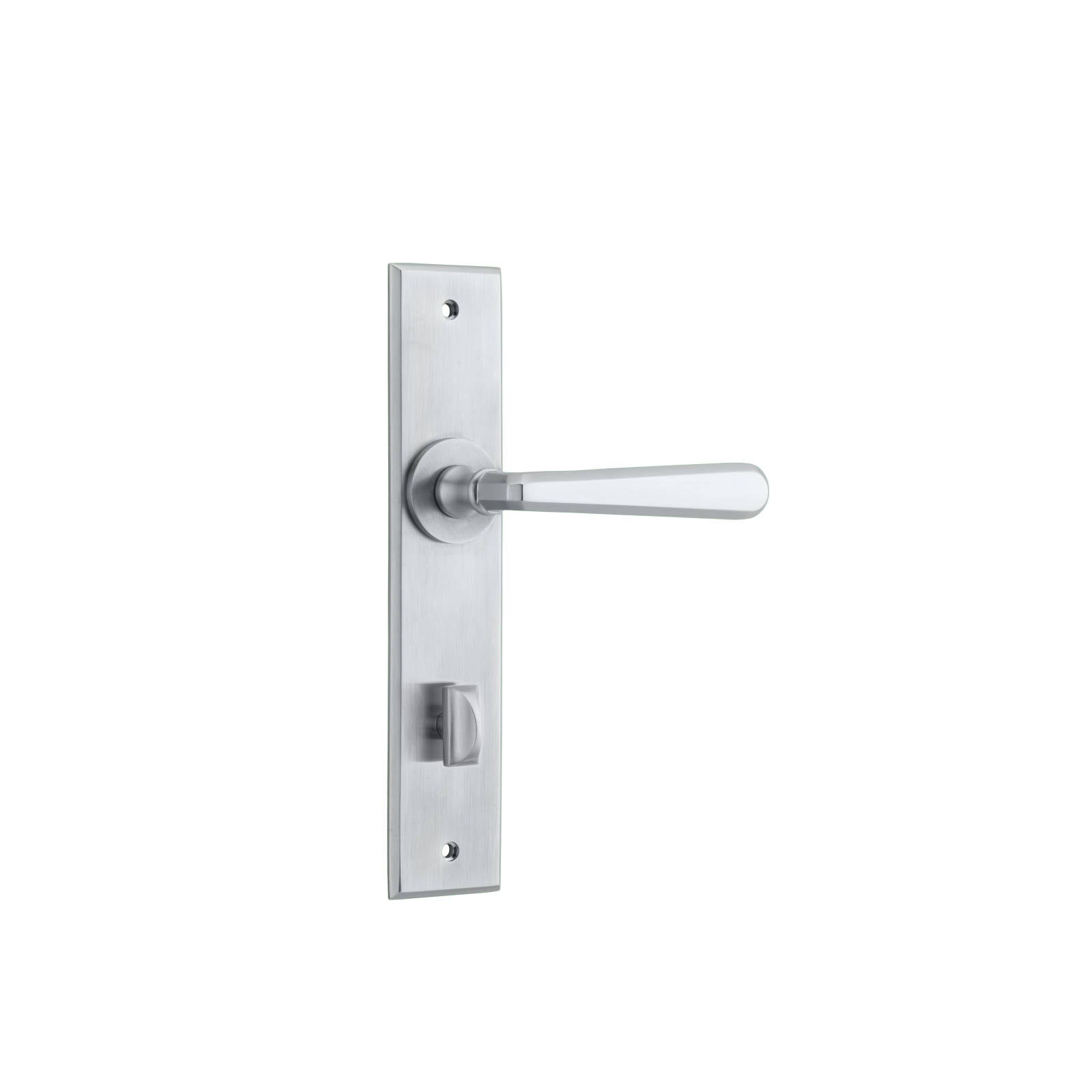 Copenhagen Lever Brushed Chrome Chamfered Backplate
