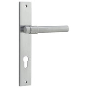 Helsinki Lever Rectangular Backplate Brushed Chrome