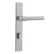 Helsinki Lever Rectangular Backplate Brushed Chrome
