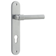 Helsinki Lever Oval Backplate Brushed Chrome