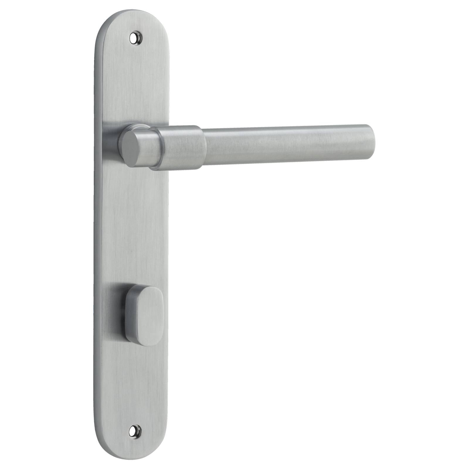 Helsinki Lever Oval Backplate Brushed Chrome