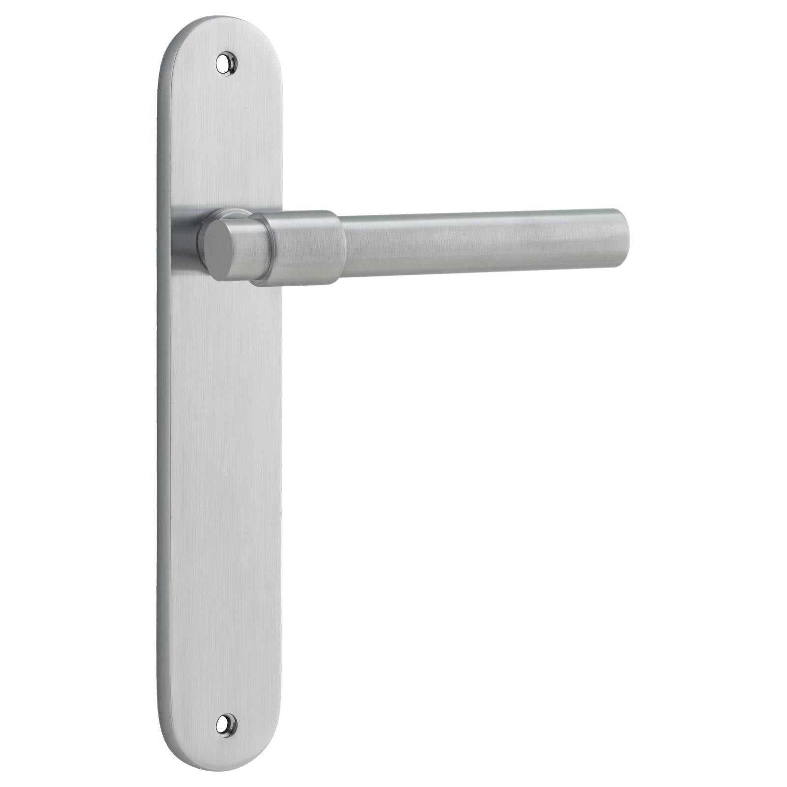 Helsinki Lever Oval Backplate Brushed Chrome