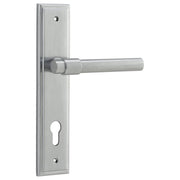 Helsinki Lever Stepped Backplate Brushed Chrome