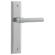 Helsinki Lever Stepped Backplate Brushed Chrome