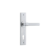 Helsinki Lever Brushed Chrome Chamfered Backplate