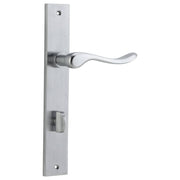 Stirling Lever Rectangular Backplate Brushed Chrome