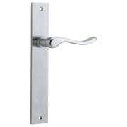 Stirling Lever Rectangular Backplate Brushed Chrome