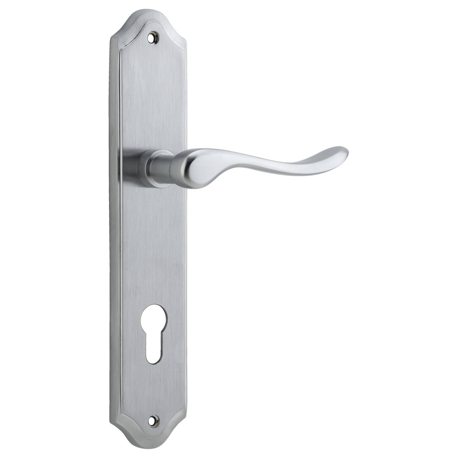 Stirling Lever Shouldered Backplate Brushed Chrome