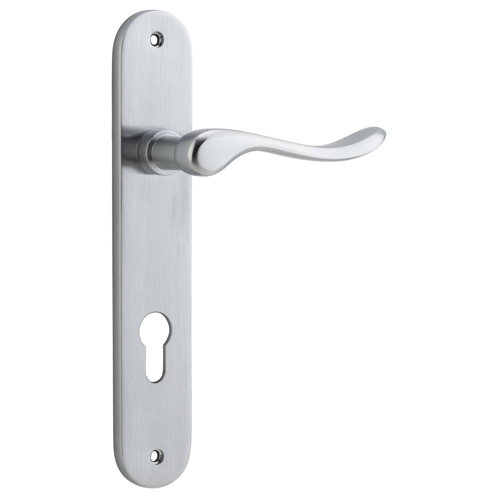 Stirling Lever Oval Backplate Brushed Chrome