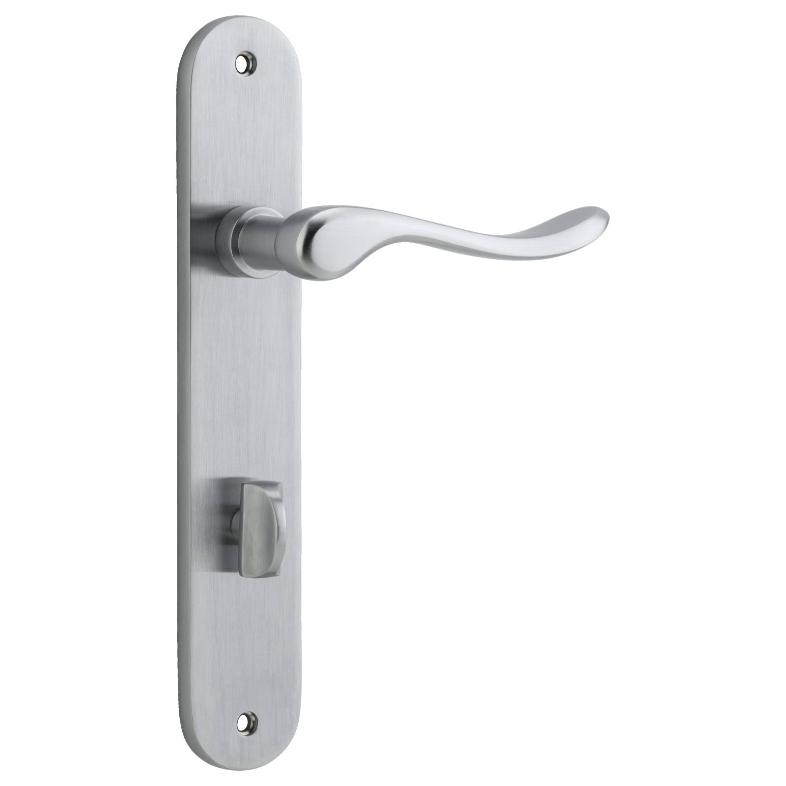 Stirling Lever Oval Backplate Brushed Chrome