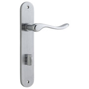 Stirling Lever Oval Backplate Brushed Chrome