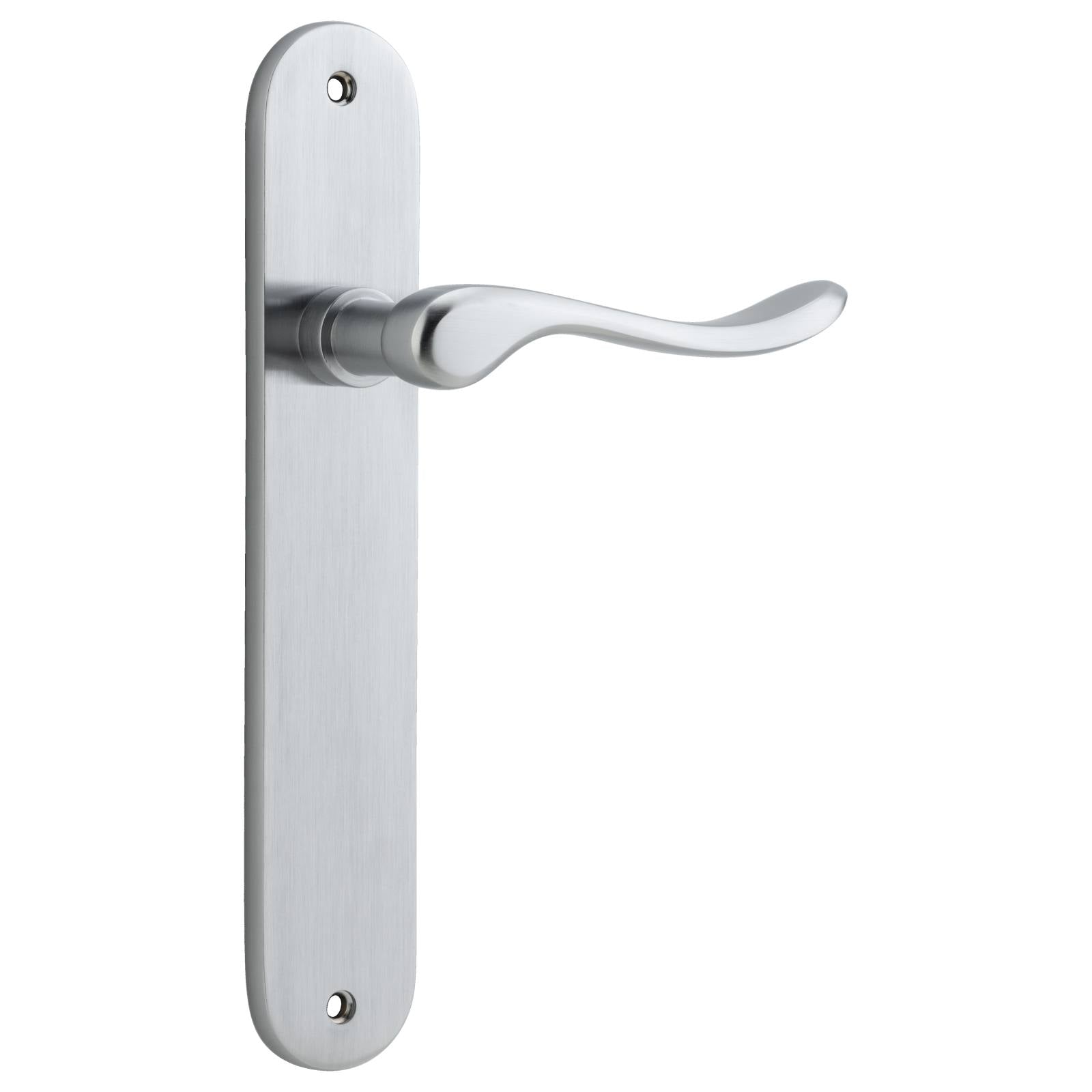 Stirling Lever Oval Backplate Brushed Chrome