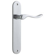 Stirling Lever Oval Backplate Brushed Chrome
