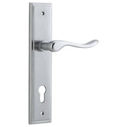 Stirling Lever Stepped Backplate Brushed Chrome