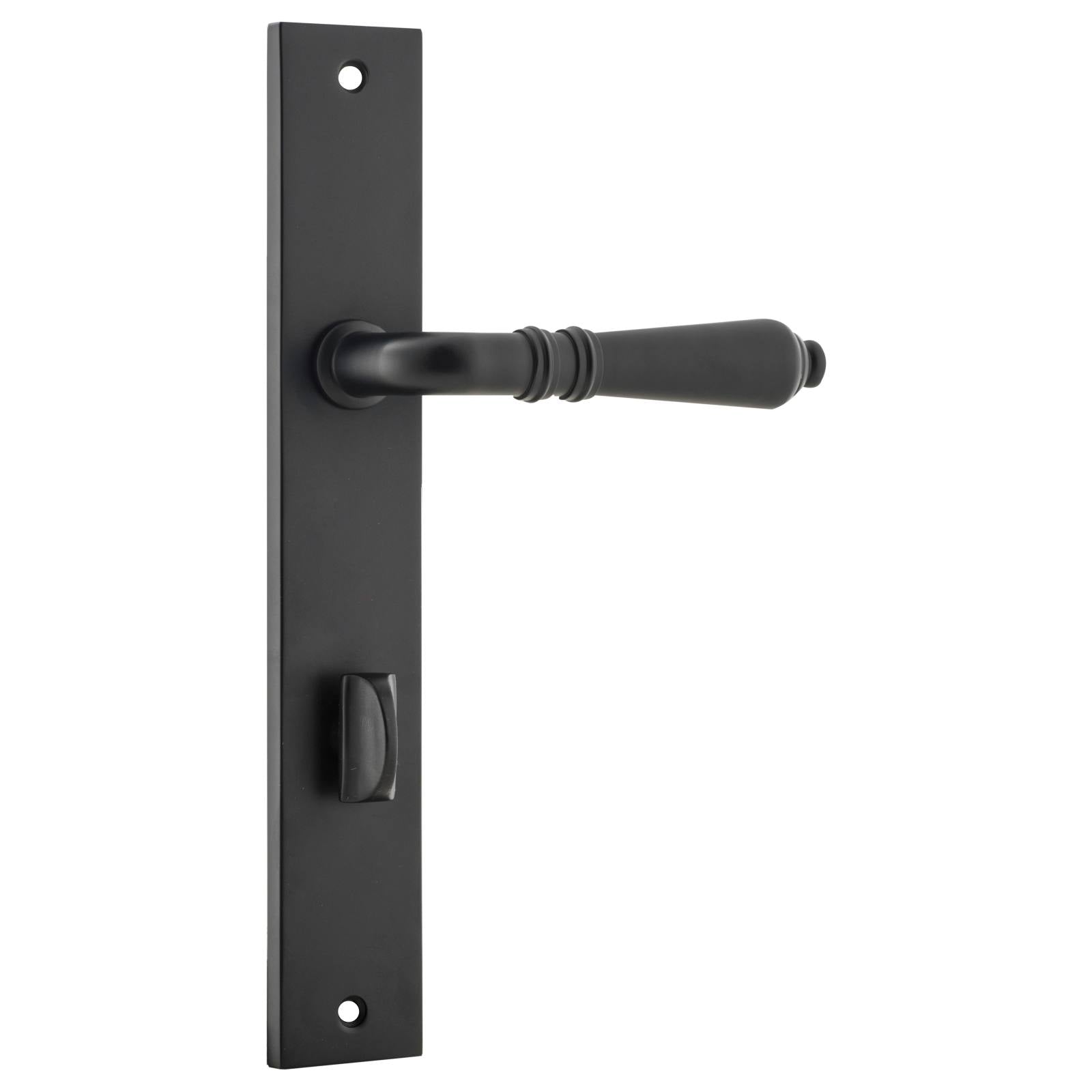 Sarlat Rectangular 85mm Privacy Lever Set, MB