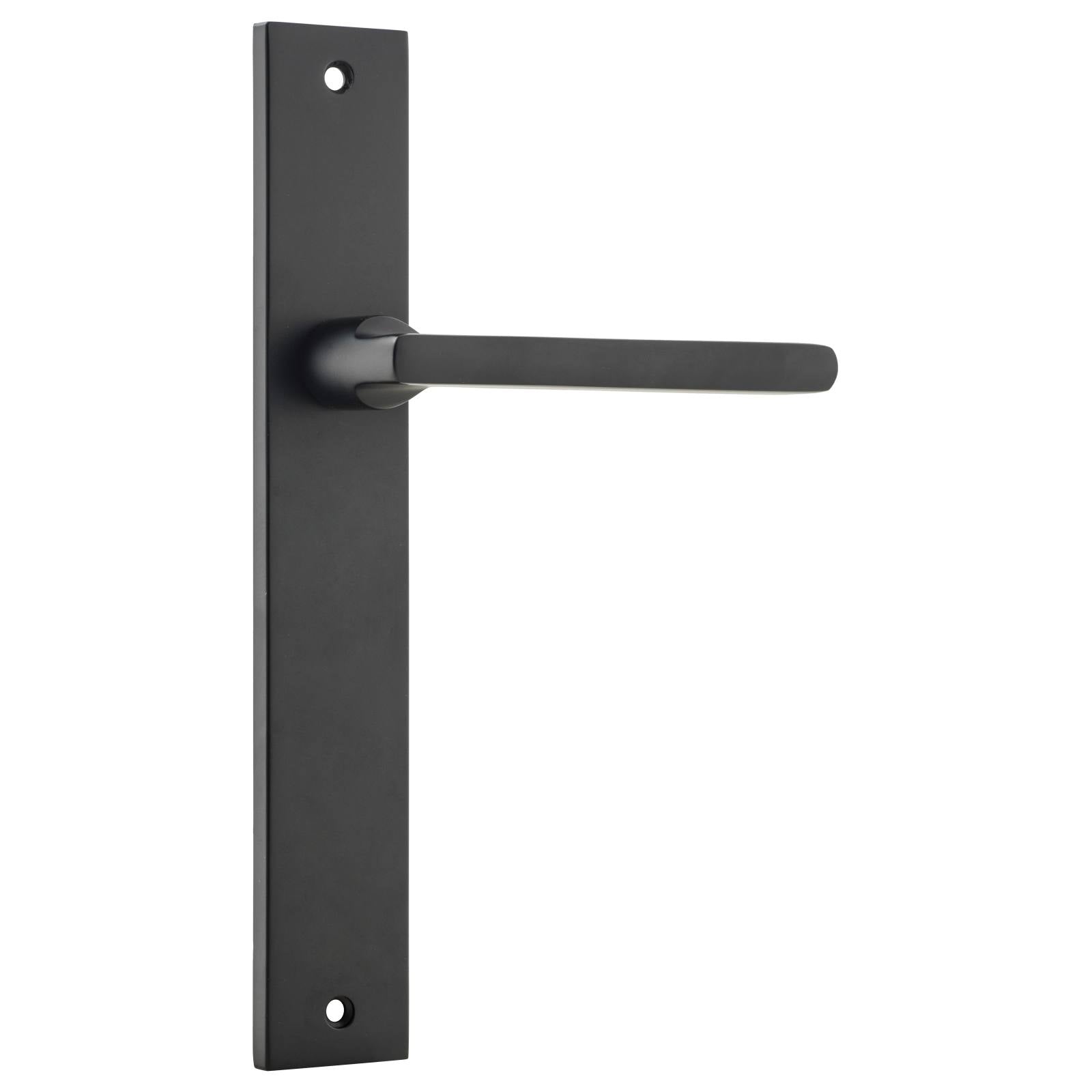 Baltimore Rectangular Lever Latch Set, Matte Black