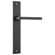 Baltimore Rectangular Lever Latch Set, Matte Black