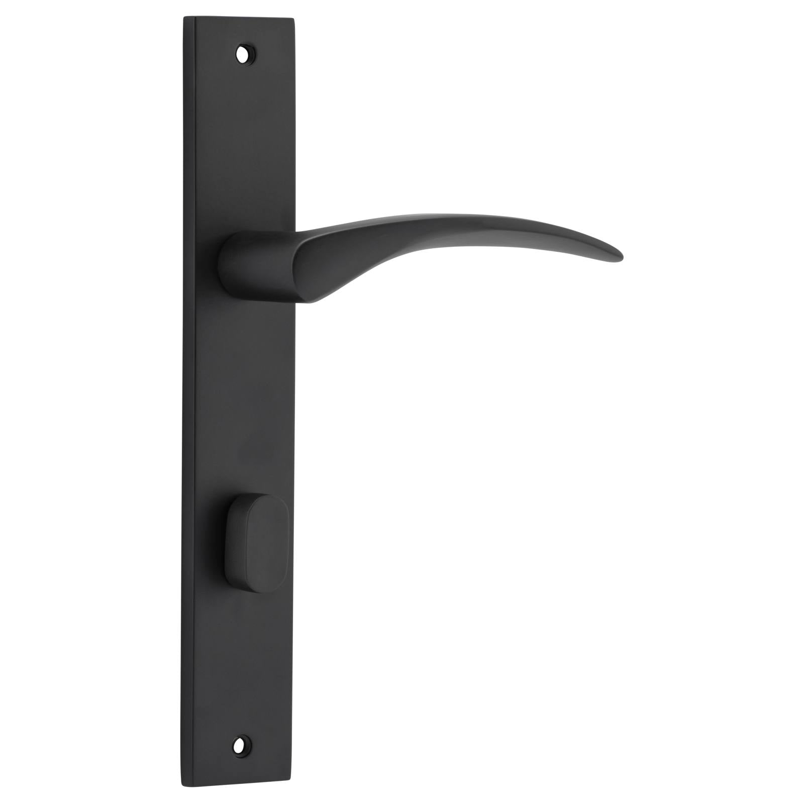 Oxford Rectangular 85mm Privacy Lever Set, MB
