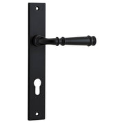 Verona Lever Rectangular Backplate Matt Black