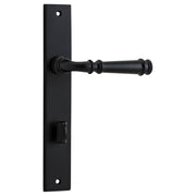 Verona Lever Rectangular Backplate Matt Black