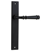 Verona Lever Rectangular Backplate Matt Black