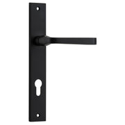Annecy Lever Rectangular Backplate Matt Black