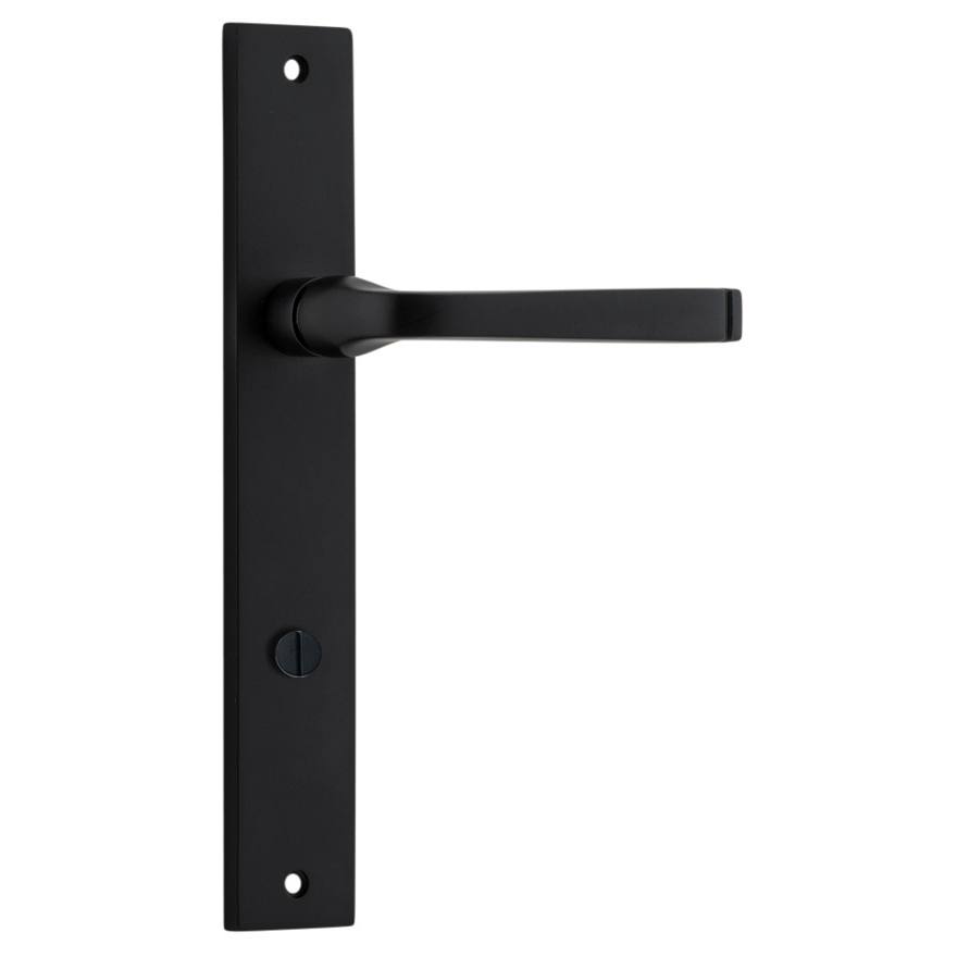 Annecy Lever Rectangular Backplate Matt Black