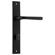 Annecy Lever Rectangular Backplate Matt Black