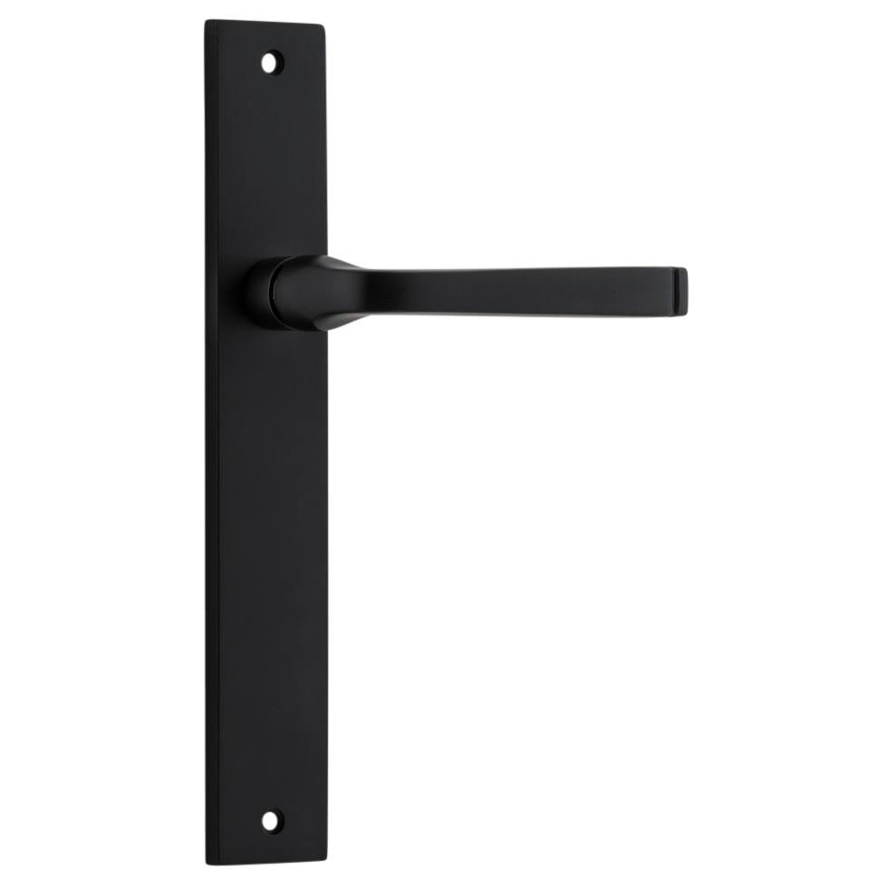 Annecy Lever Rectangular Backplate Matt Black