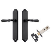 Sarlat Lever Shouldered Backplate Passage Kit Matt Black