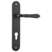 Sarlat Oval 85mm Euro Lever Set, Matte Black
