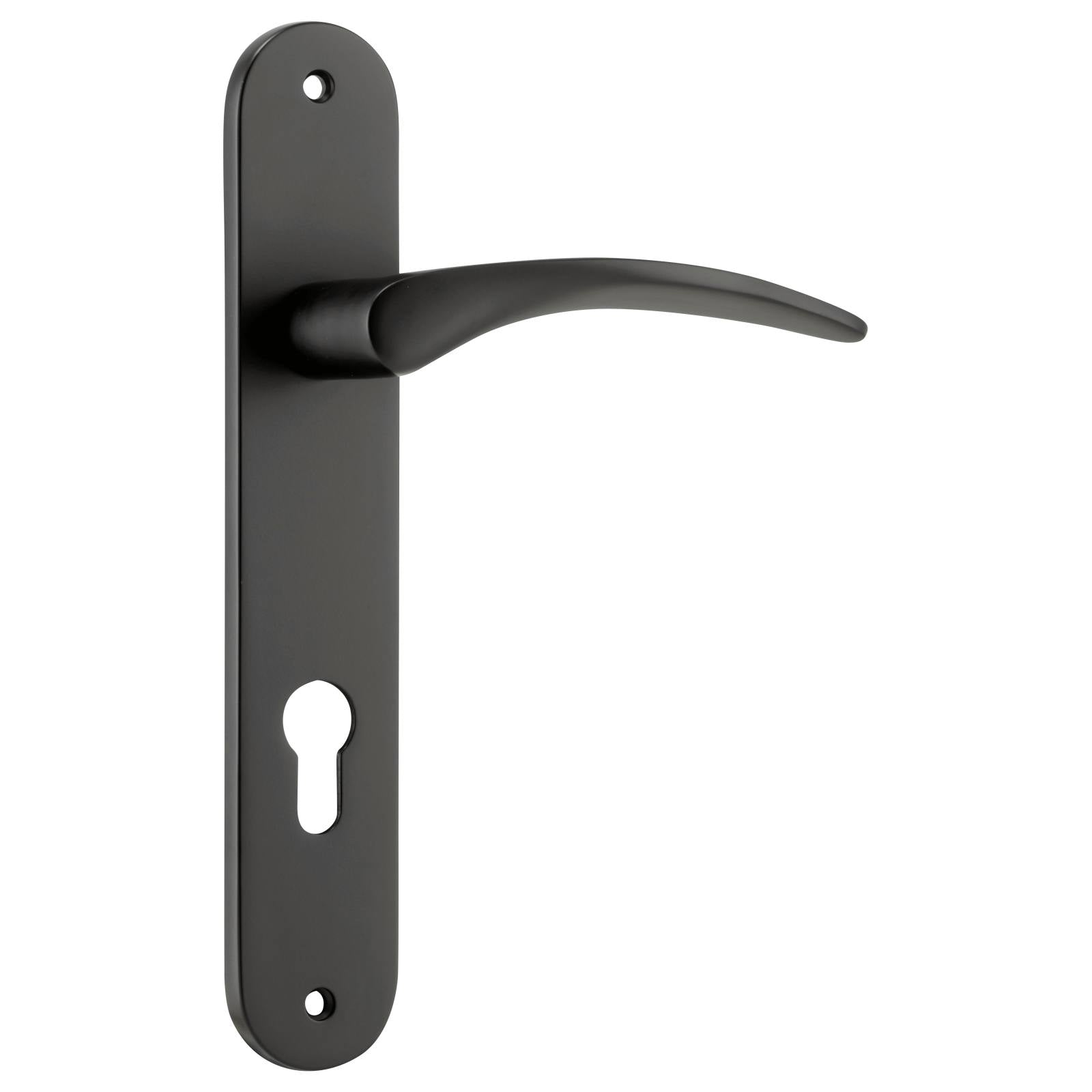 Oxford Oval 85mm Euro Lever Set, Matte Black