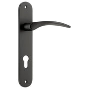 Oxford Oval 85mm Euro Lever Set, Matte Black