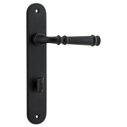 Verona Lever Oval Backplate Matt Black
