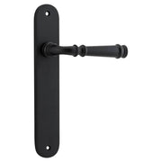 Verona Lever Oval Backplate Matt Black