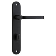 Annecy Lever Oval Backplate Matt Black