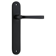 Annecy Lever Oval Backplate Matt Black
