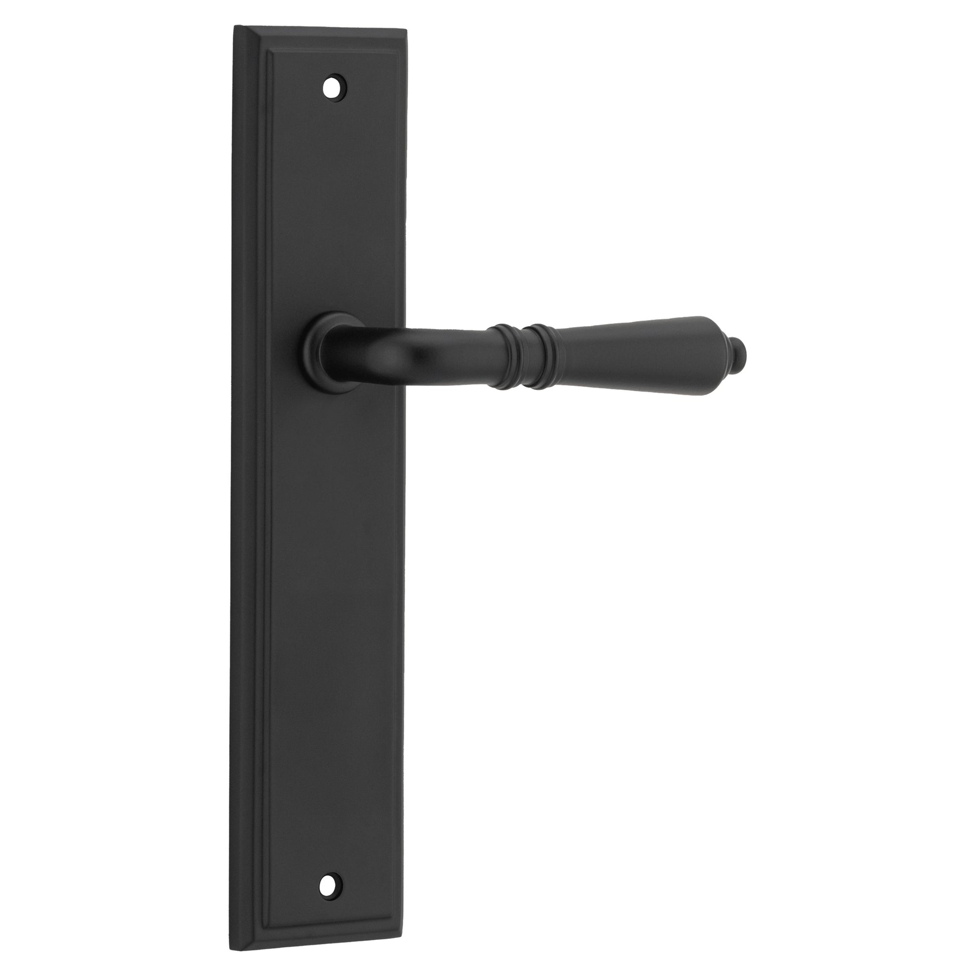 Sarlat Stepped Latch Pair, Matt Black