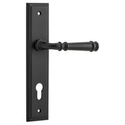 Verona Lever Stepped Backplate Matt Black