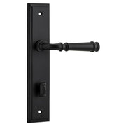 Verona Lever Stepped Backplate Matt Black