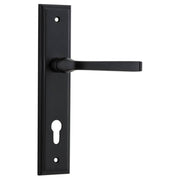 Annecy Lever Stepped Backplate Matt Black
