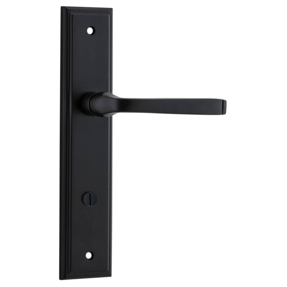 Annecy Lever Stepped Backplate Matt Black