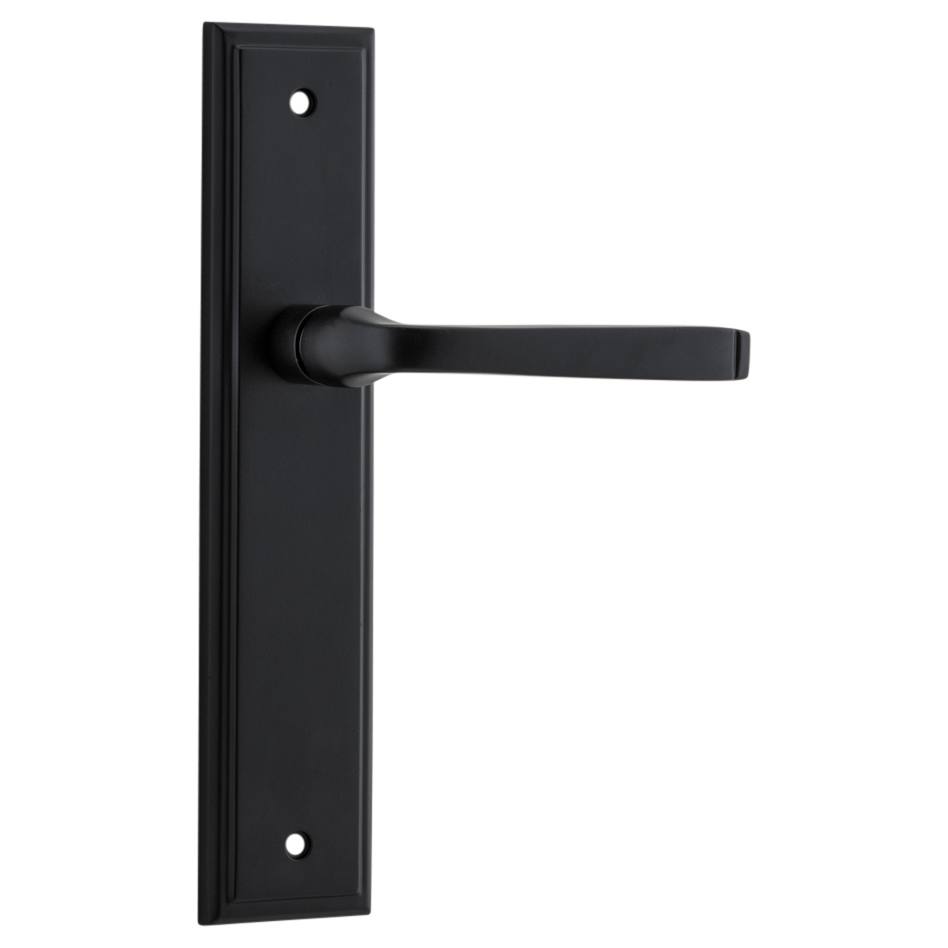 Annecy Lever Stepped Backplate Matt Black