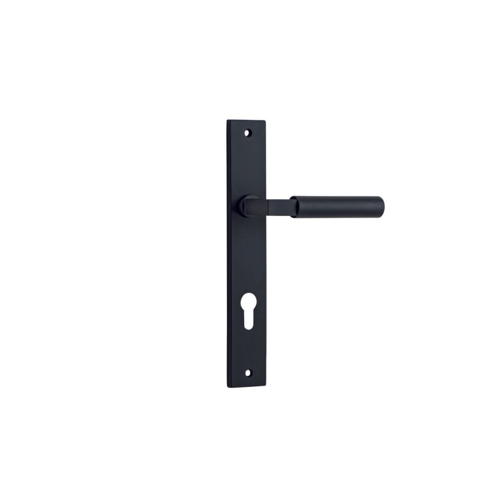 Berlin Lever Matt Black Rectangular Backplate