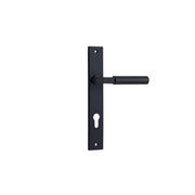 Berlin Lever Matt Black Rectangular Backplate