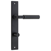 Berlin Lever Matt Black Rectangular Backplate