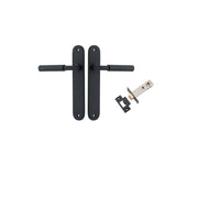 Berlin Lever Oval Backplate Passage Kit Matt Black