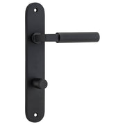 Berlin Lever Matt Black Oval Backplate