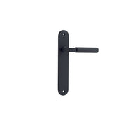 Berlin Lever Matt Black Oval Backplate